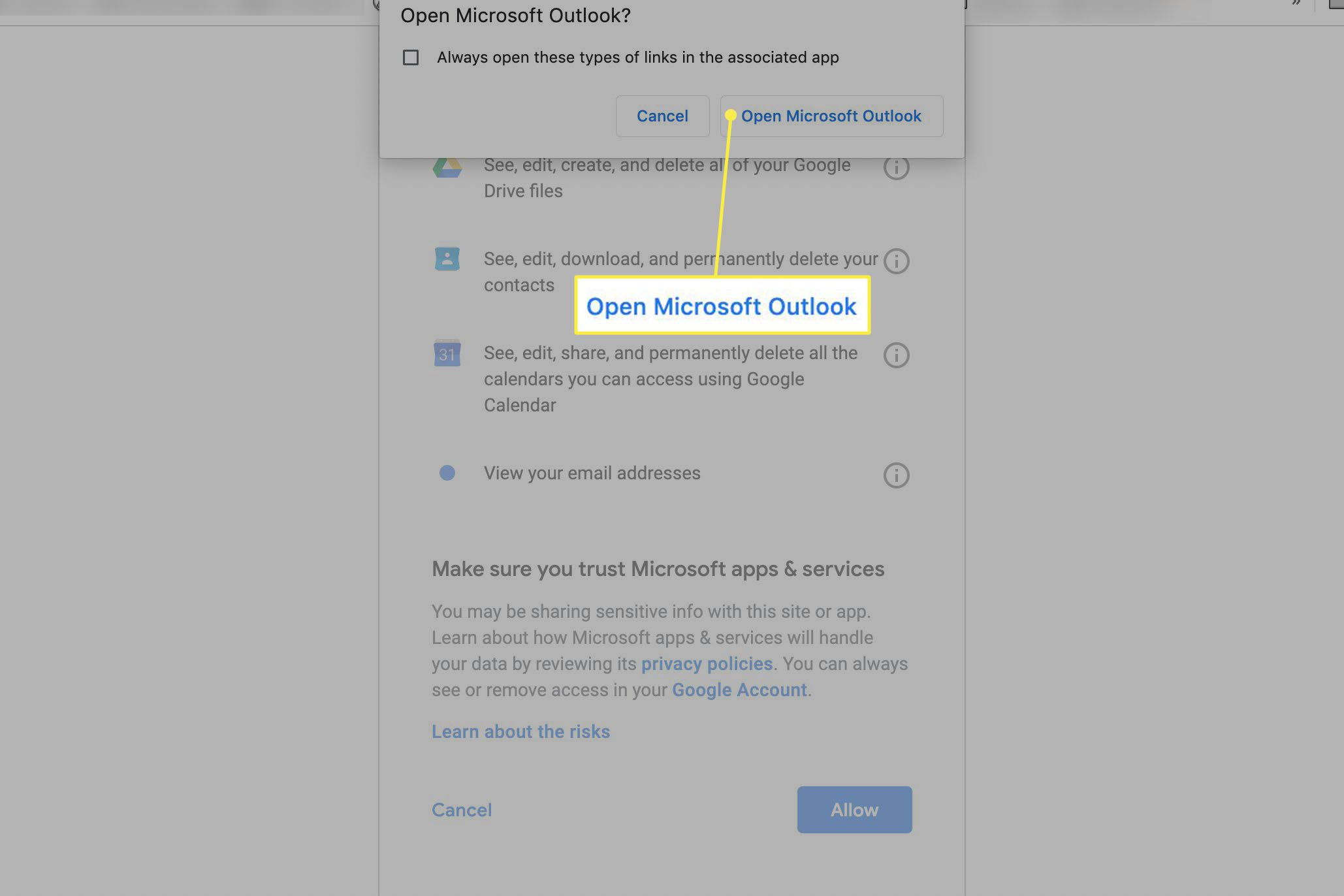 gmail settings for outlook on mac